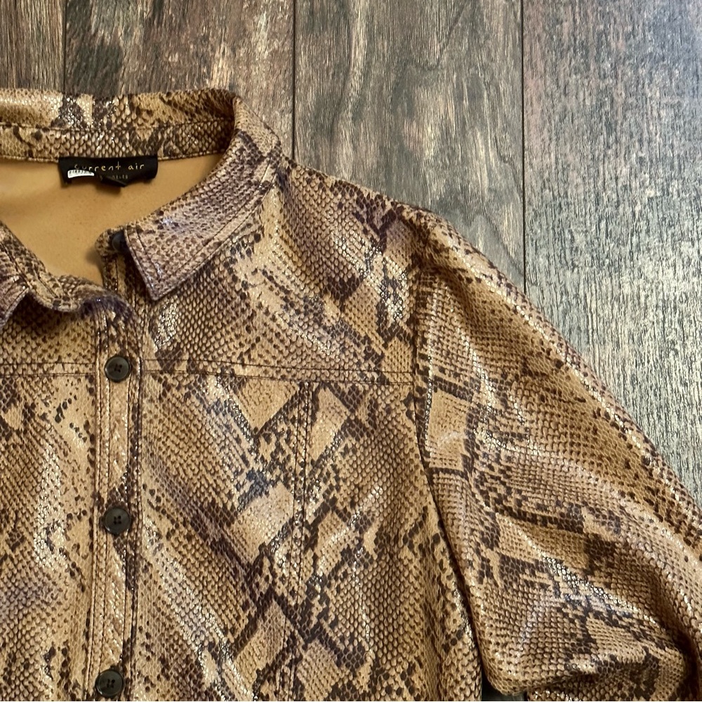 Anthropologie Current Air Python Textured And Cro… - image 7